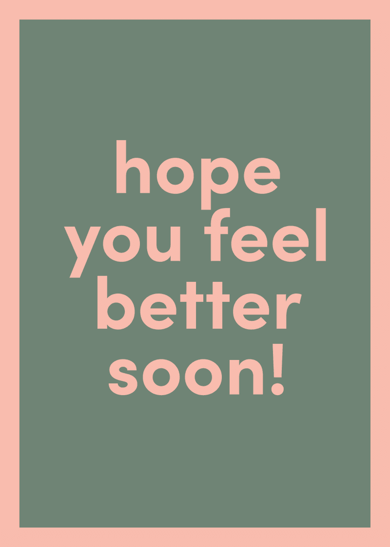 Feel Better Soon Greeting Card - Image 2